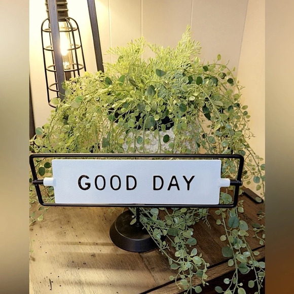NWT Hearth & Hand with Magnolia Home | Farmhouse Metal Sign Good Day Good Night - Picture 4 of 5